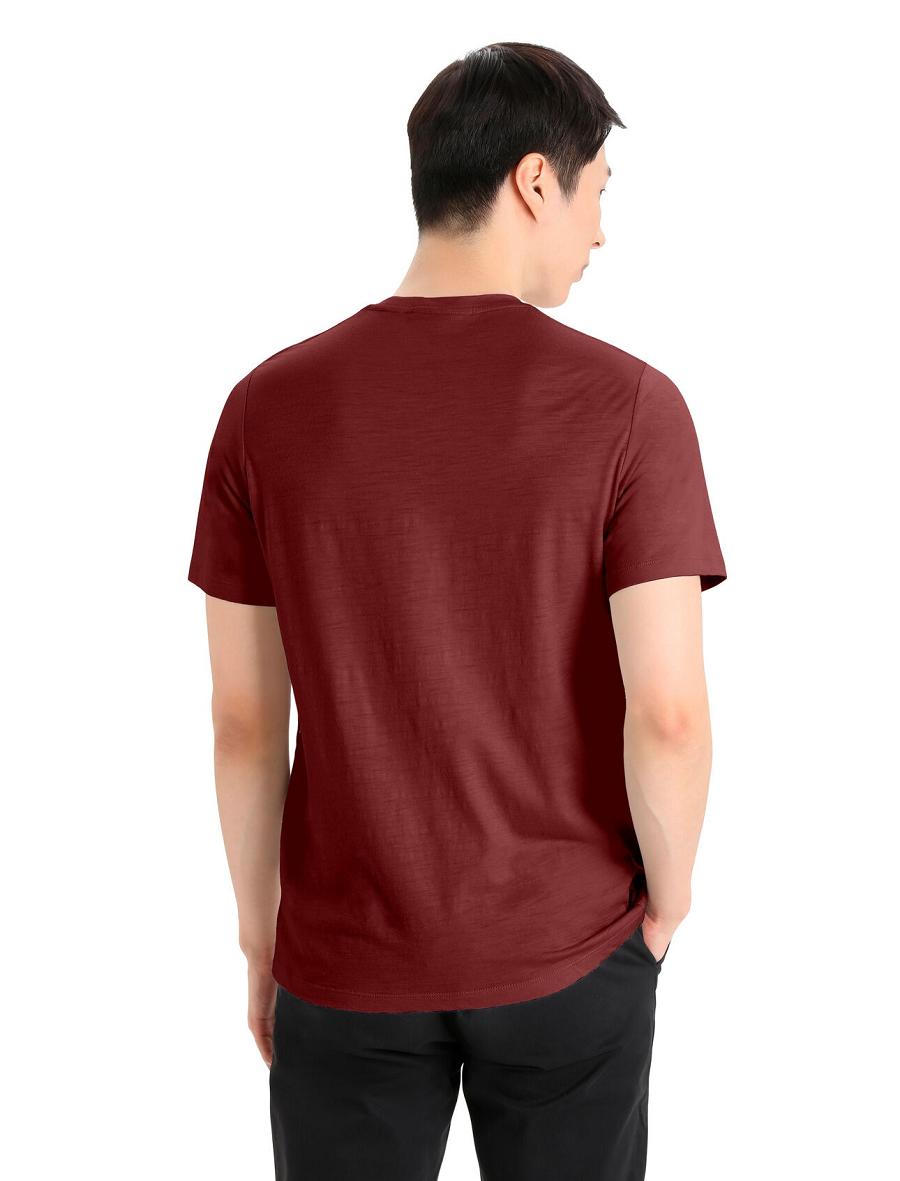 Espresso Icebreaker Merino Tech Lite II Short Sleeve Tee Men's T Shirts | AU 1163VRWD